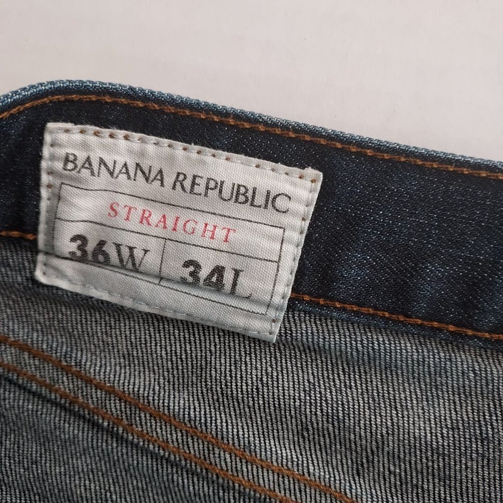 Banana Republic Men Straight Leg Jeans Size 36W/34L - Picture 7 of 7